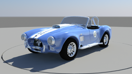 Shelby Cobra 1: Prop Model, Full Texture Render